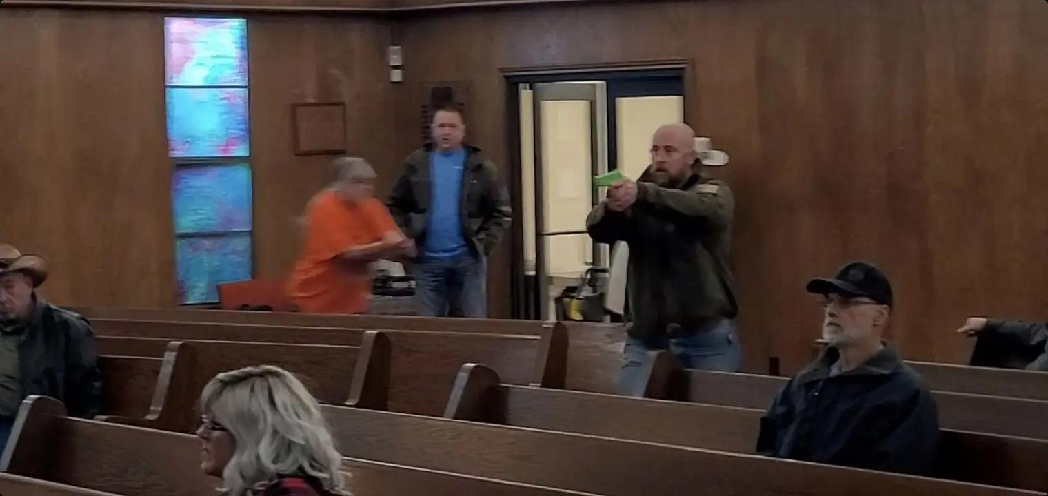 Officers training for church security