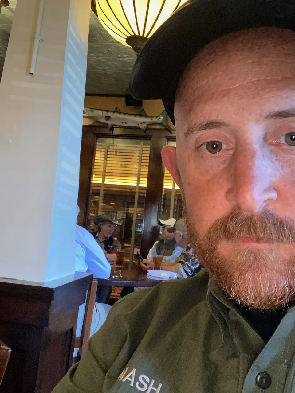 PPO Nash on duty nearby the principal at a restaurant
